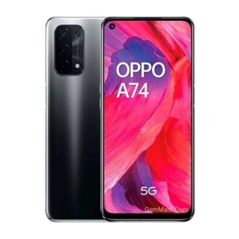 Fluid Black OPPO A74 5G, 6GB RAM 128GB ROM, Mobile Phone Price in Dubai _ OPPO A74 5G, 6GB, 128GB, Best Online Mobile Shope Near me UAE