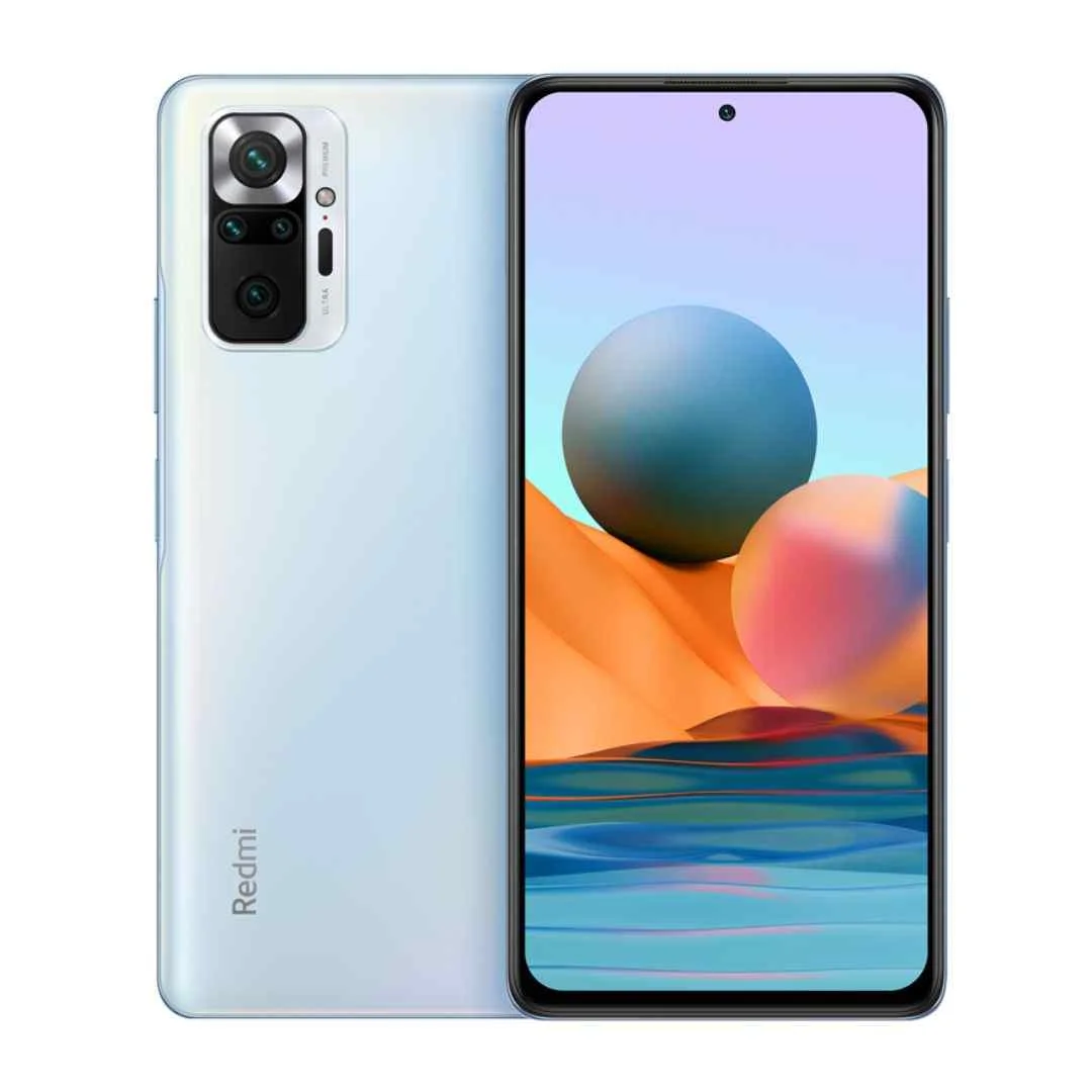 Glacier Blue XIAOMI Redmi Note 10 Pro Dual Sim, 6.6_ AMOLED Display, 8GB RAM, 128GB ROM, 4G LTE Network, 108 MP, 8 MP, 5 MP, 2 MP _ 16 MP Camera, Mobile Phone