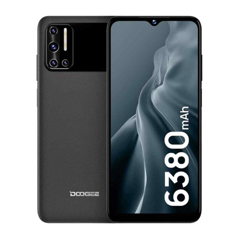 Black DOOGEE N40 Pro 6GB RAM, 128GB ROM Mobile Phone Price in Dubai ~ DOOGEE N40 Pro 6GB, 128GB ROM Best Online Mobile Shop UAE
