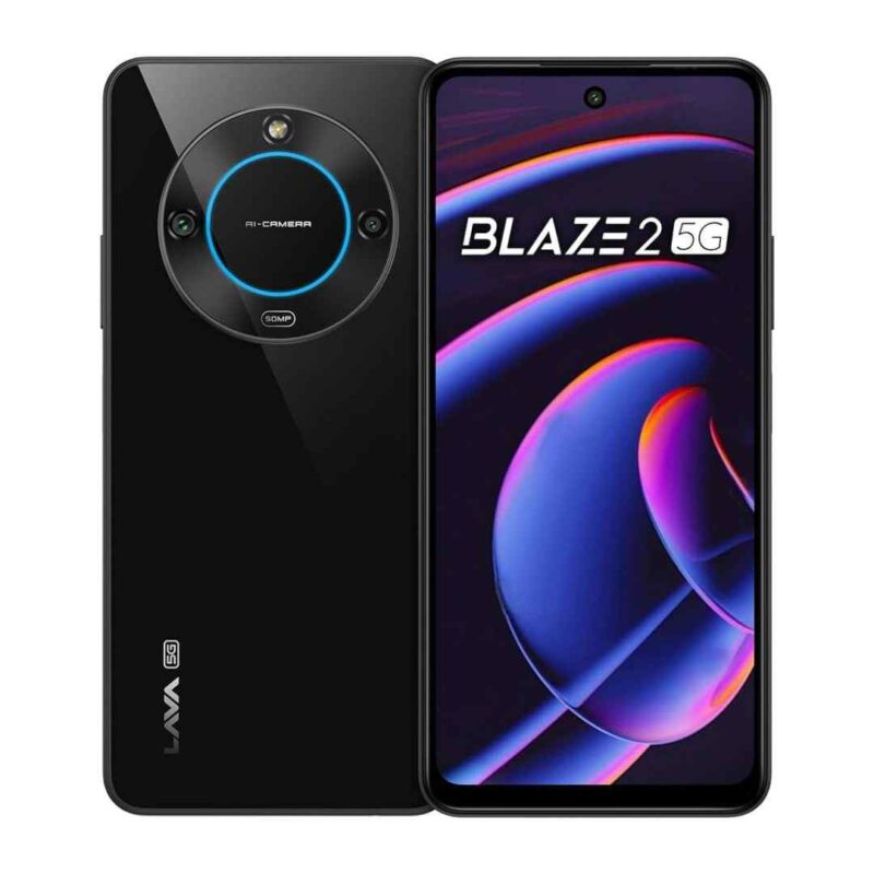 Glass Black LAVA Blaze 2 5G 4GB 6GB, 64GB 128GB ROM Mobile Phone Price in Dubai _ LAVA Blaze 2 5G 4GB 6GB, 64GB 128GB Best Online Mobile Shop