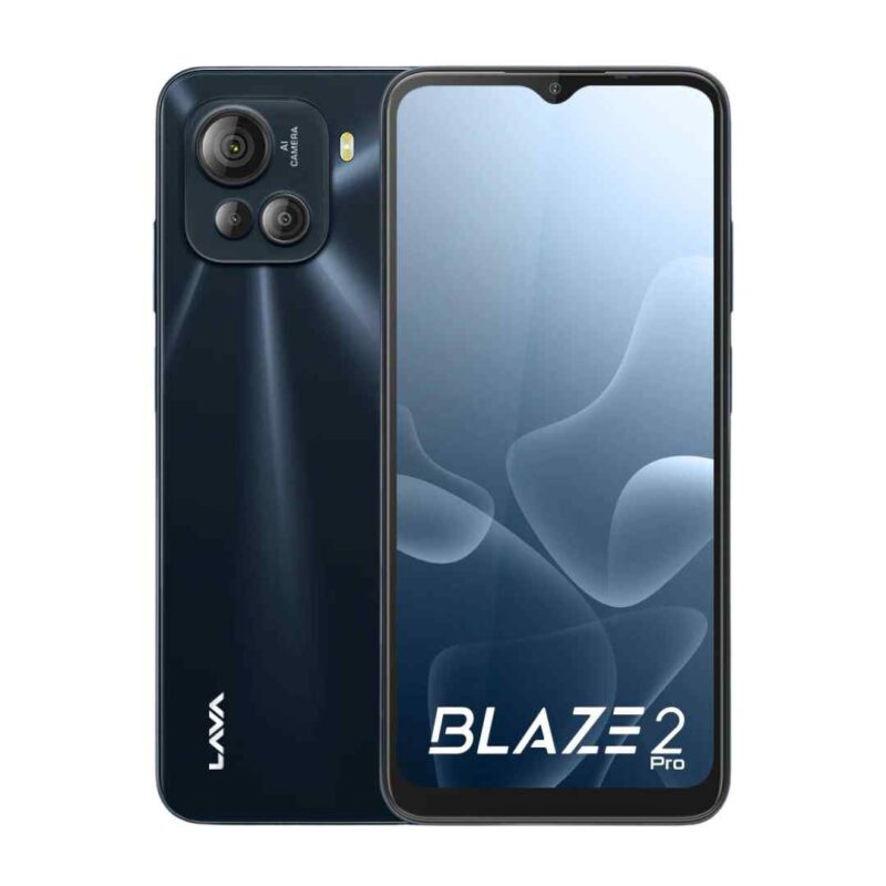Thunder Black LAVA Blaze 2 Pro 5G 8GB RAM, 128GB ROM Mobile Phone Price in Dubai _ LAVA 2 Pro 5G 8GB, 128GB Best Online Mobile Shop Near me UAE
