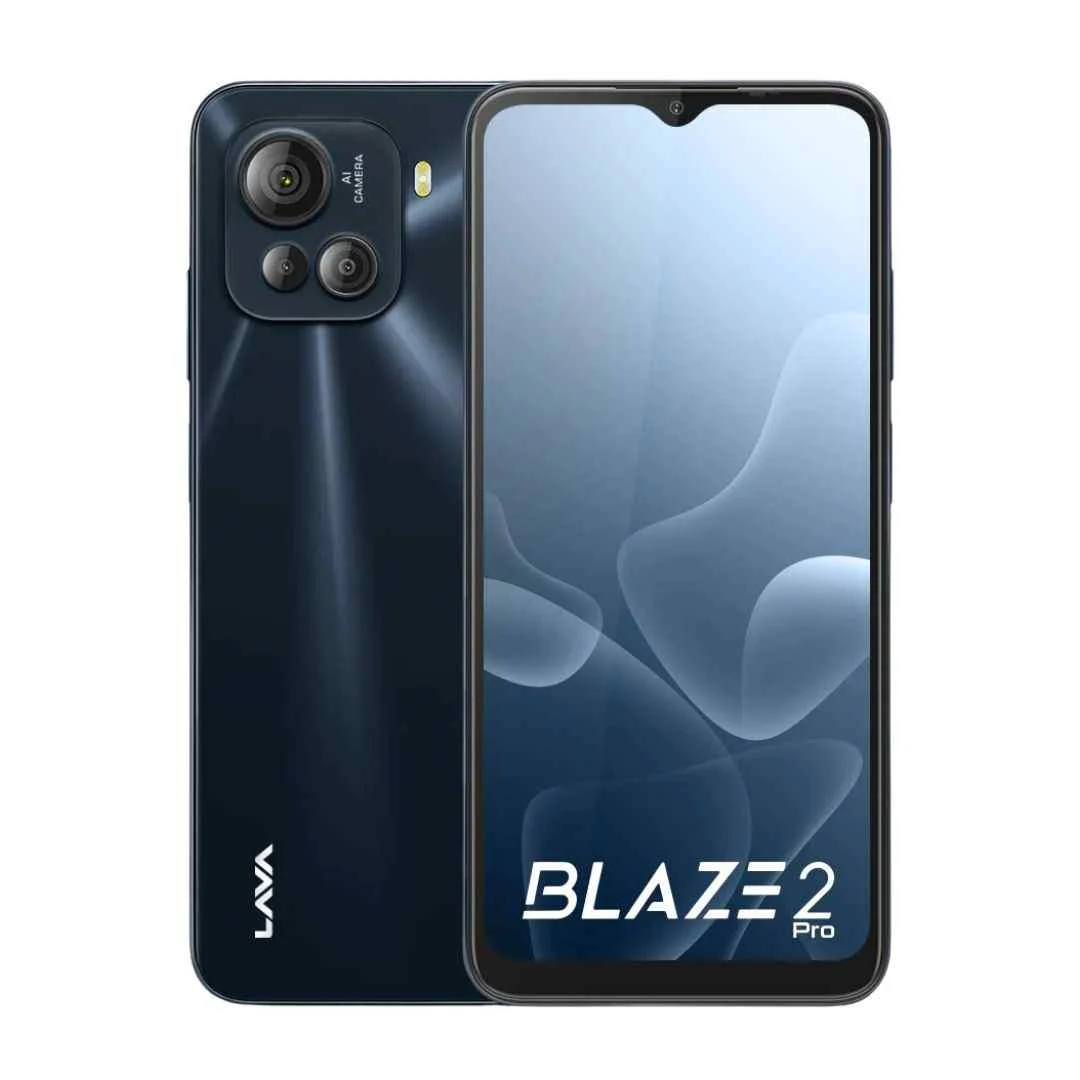 Thunder Black LAVA Blaze 2 Pro 5G 8GB RAM, 128GB ROM Mobile Phone Price in Dubai _ LAVA 2 Pro 5G 8GB, 128GB Best Online Mobile Shop Near me UAE