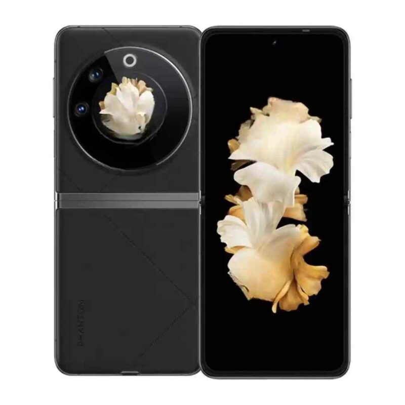 Iconic Black TECNO Phantom V Flip 5G 8GB RAM 256GB ROM Mobile Phone Price in UAE _ TECNO Phantom V Flip 5G Mobile Phone Near me UAE